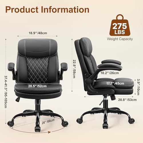 Office Desk Chair, Ergonomic Computer Chair with Unique Dual-Layer Support - Image 2