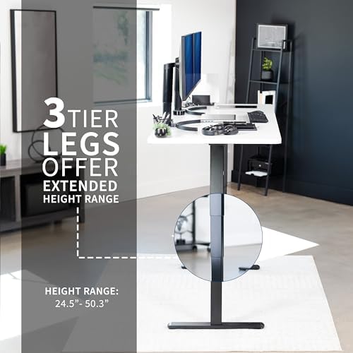 VIVO Black 83 x 30 in Standing Desk, DESK-KIT-2W8B - Image 5