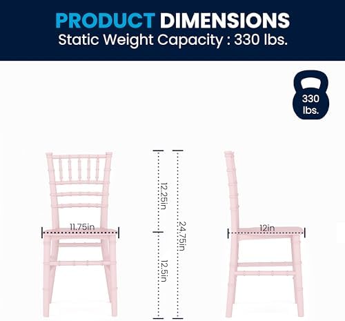 Flash Furniture Hercules Series Children's Resin Event Chairs, Commercial/Residential All Occasion Chairs for Kids, 330 lb. Static Weight Capacity, Set of 10, Pink - Image 3
