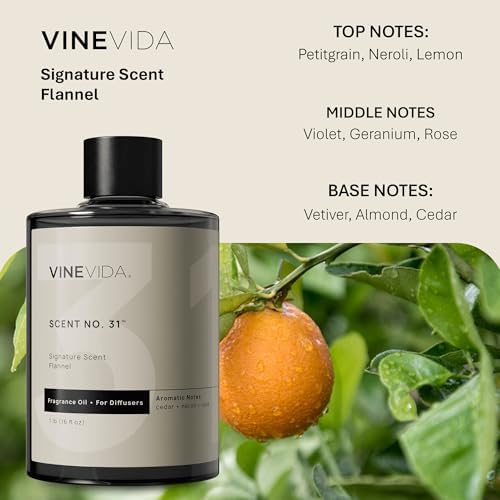 VINEVIDA [16 Fl Oz] Flannel Fragrance Oil for Cold Air Diffusers, Essential Oils for Diffuser Oil Refill & Air Freshener Room Spray - Image 2