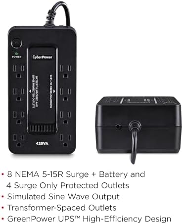 CyberPower ST425 Standby UPS Battery Backup and Surge Protector - Image 2