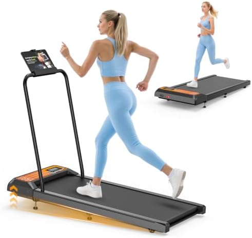 Under Desk Treadmill with Incline and Handlebar | Compact Treadmill，Perfect for Running, Walking & Under-Desk Use，Quiet Operation for Home or Office by XVCAS