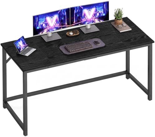 VASAGLE Computer Desk, Steel Frame Gaming Desk for Home Office, 55.1 Inch by VASAGLEbySONGMICSHOME