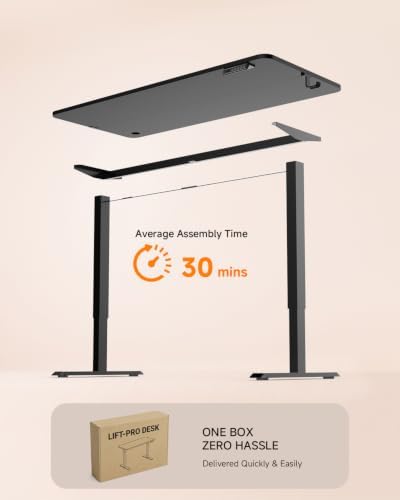 Standing Desk, 55 × 24 Inches Electric Height Adjustable, Home Office - Image 7