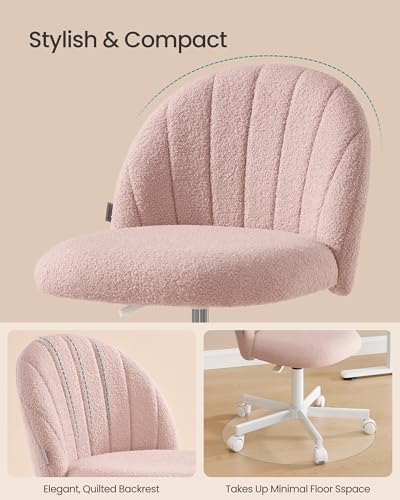 SONGMICS Office Chair, Swivel Makeup Vanity Desk Chair - Image 5