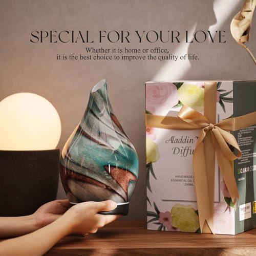 Porseme 280ml Remote Essential Oil Diffuser 3D Glass Ultrasonic Mist 7H - Image 6