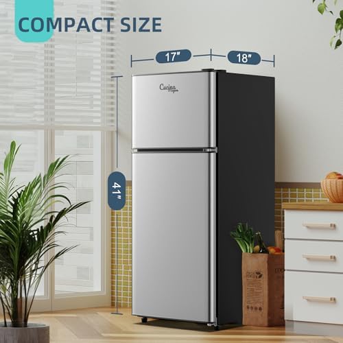 3.8 Cu Ft Mini Fridge for Bedroom Small Fridge, Small Refrigerator - Image 3