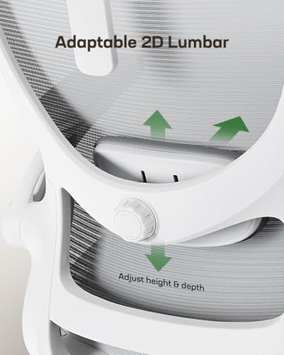 Marsail Ergonomic Office Chair with 3D Armrests, Pack of 2 - Image 4