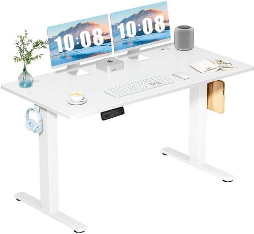 DUMOS 55 Inch Electric Standing Desk, Memory Adjustable Home Office Desk by DumosLifestyle