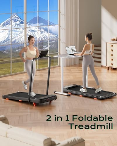 TREAFLOW Walking Pad with Incline, Under Desk Treadmills for Home - Image 3