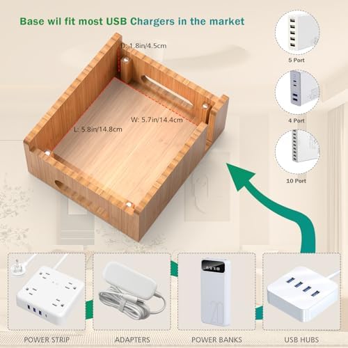 Pezin & Hulin Cell Phone Charging Stations with Watch Holder - Image 5