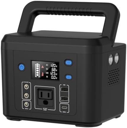 200W Portable Power Station, 192Wh LiFePO4 Solar Generator for Camping by POWKEY