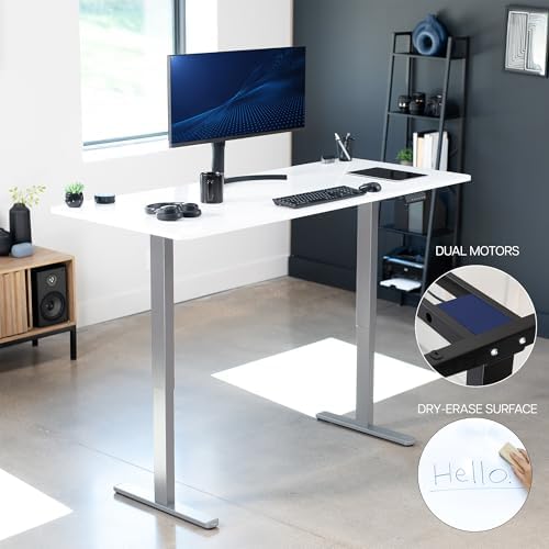 VIVO White Dry Erase 71 x 30 in Standing Desk, DESK-KIT-E2G7WE - Image 4