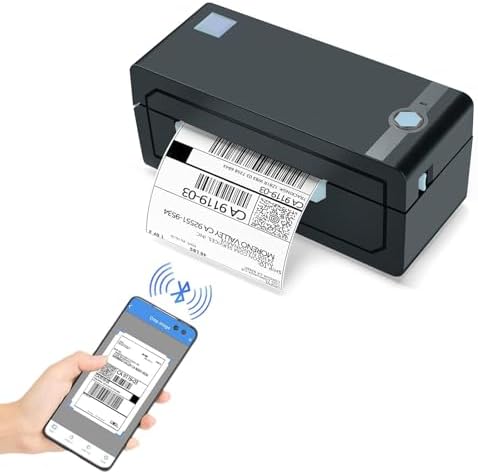 JADENS Bluetooth Thermal Shipping Label Printer, Wireless 4x6 Label Printer by JADENS