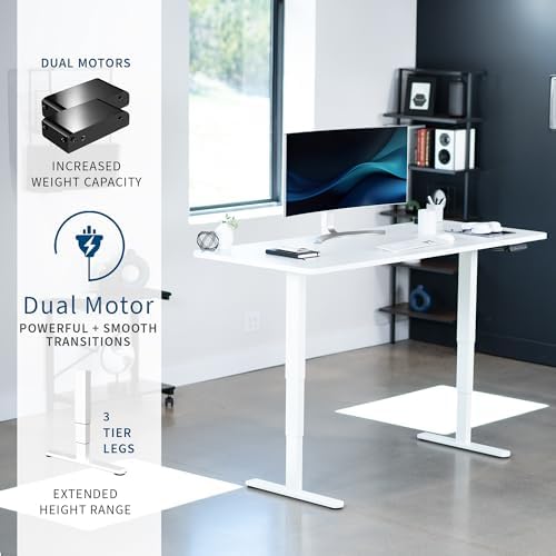 VIVO White 71 x 30 in Standing Desk, DESK-KIT-2W7W - Image 4