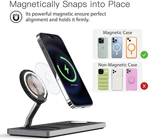 PETINO 3 in 1 Wireless Charging Station for Apple Devices with MagSafe - Image 2