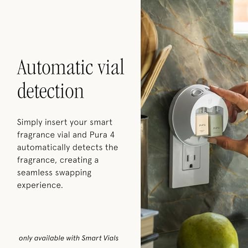 Pura - Smart Home Fragrance Device Starter Set - Pura 4 - Scent Diffuser for Home - Includes Fragrance Aroma Diffuser - Square Box, Yuzu Citron and White Tea No. 1 Scent Refills - Image 5