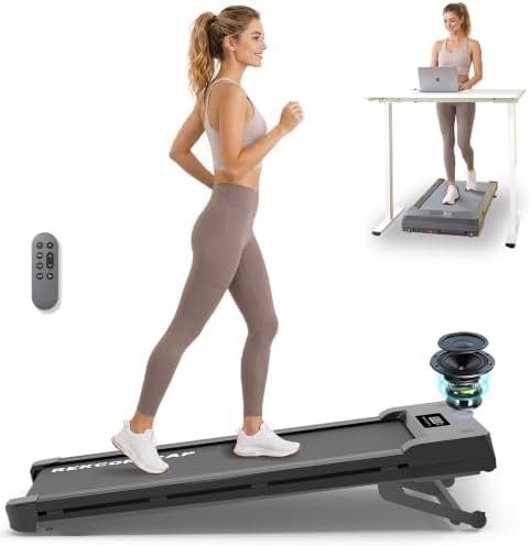 Walking Pad Treadmill 450 lb Capacity, Auto Incline Under Desk Treadmill by PACEROCKER