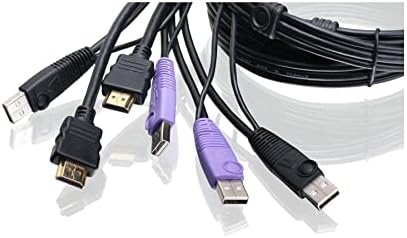IOGEAR 2-Port USB HDMI Cabled KVM Switch - 1920 x 1200 60Hz - Hotkey or Remote Button Switch - 2.1 Stereo - USB 2.0 Mouse Port Can Be Used As USB Hub and USB Peripheral Sharing - Mac / Win - GCS62HU - Image 3