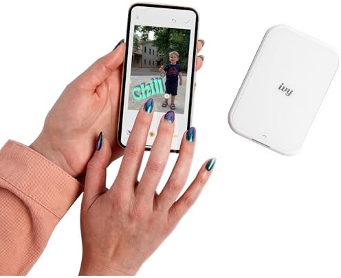 Canon Ivy 2 Mini Photo Printer Pure White Travel Sheets (5452C018) Bundle - Image 5