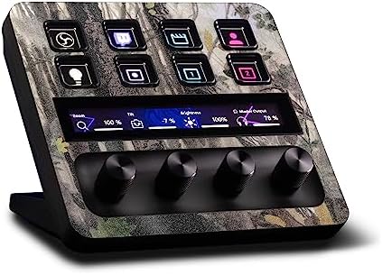MightySkins Glossy Glitter Skin Compatible with Elgato Stream Deck + - Tree Camo | Protective, Durable High-Gloss Glitter Finish | Easy to Apply, Remove, and Change Styles | Made in The USA by MIGHTY+SKINS