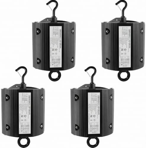 E2 LIGHTING LED Emergency Backup Driver, Dimmable UFO High Bay Lights, 40W by E2LightingUSA