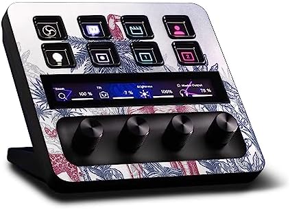 MightySkins Glossy Glitter Skin Compatible with Elgato Stream Deck + - Tropical Jungle | Protective, Durable High-Gloss Glitter Finish | Easy to Apply, Remove, and Change Styles | Made in The USA by MIGHTY+SKINS