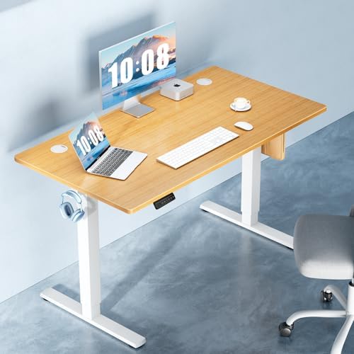 DUMOS 40 Inch Electric Standing Desk, Memory Adjustable Home Office Desk - Image 2