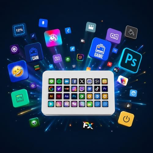 TreasLin/VSDinside Stream Dock XL Advanced Studio Controller, 32 Macro Keys, Trigger Actions in Apps and Software Like OBS, Twitch, YouTube and More, Works with Mac and PC, Stream Controller XL White - Image 5