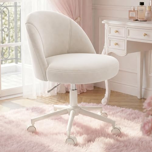 EnHomee Vanity Chair with 13" Back Lumbar Support & 20" Wide Seat by EnHomee