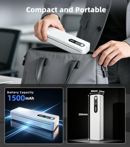 ORGBRO M1 Portable Thermal Printer, 8.5'' x 11'' Wireless Inkless Printer - Image 5