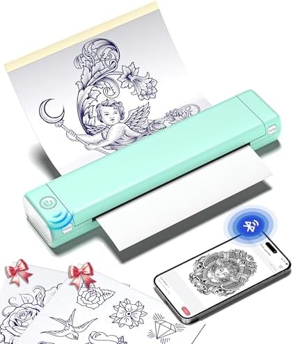 Phomemo M08F Tattoo Stencil Printer, Bluetooth, Wireless, Thermal, Portable by Phomemo