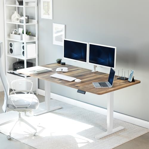 VIVO Reclaimed Wood 71 x 36 in Standing Desk, DESK-KIT-2W7P-36 - Image 2