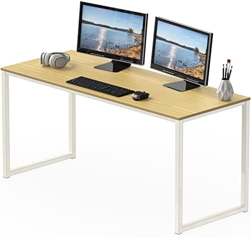 SHW Mission 55-Inch Home Office Computer Desk, Oak by SHW