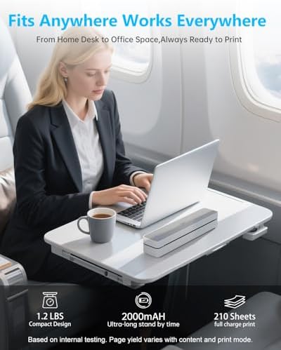 PRT Inkless Portable Printer for Travel, Wireless Thermal Printer, MT610 - Image 6