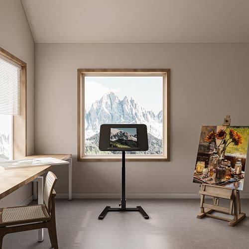alawooder 25" Mobile Folding Desk: Pneumatic Sit-Stand, No Assembly - Image 2