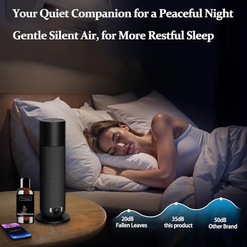 Smart Waterless Essential Oil Diffuser, Scent Air Machine for Home, Aromatherapy Scent Diffuser with Roy Tranquility Oil, Covers Up to 1000 Sq.Ft, Quiet Cold-Air Tech Machine for Hotel, Spa (Black) - Image 5