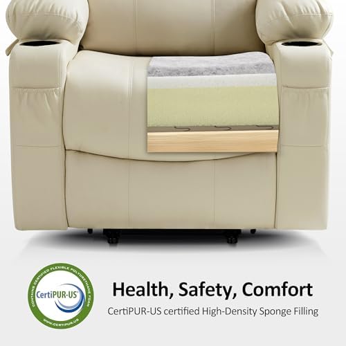 MCombo Power Lift Recliner Chair for Elderly, Heat and Massage 7040(Medium) - Image 4