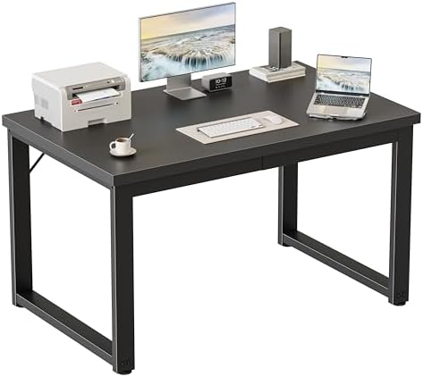 Mericonia 40 Inch Computer Desk, 1.2" Thick Small Office Table, Black by MERICONIA