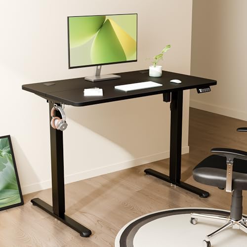 40"x24" Standing Desk, Height Adjustable Sit-Stand Home Office, Black - Image 2