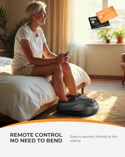 CooCoCo FSA Eligible Shiatsu Foot Massager with Heat and Remote - Image 3