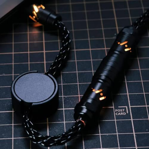 ATTACK SHARK C07 Custom Braided Aviator Cable with Light Up RGB-Black - Image 3
