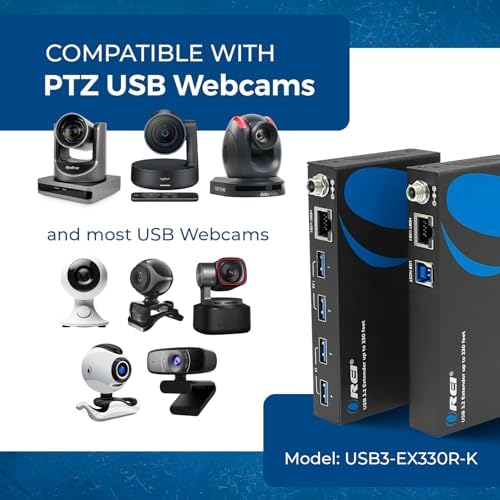 OREI USB Extender Over Ethernet 330ft USB 3.2 Gen1 5Gbps 4-Port USB Hub - Image 6
