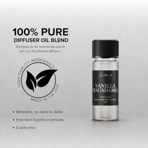Scentiment Vanilla Macadamia Diffuser Oil - Hotel Scent - 0.68 fl oz(20 mL) - Image 4