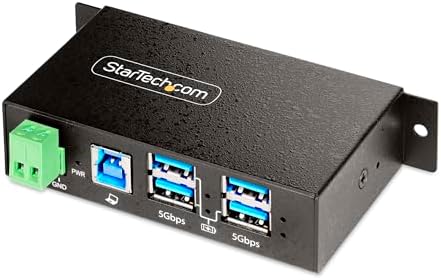 StarTech 4-Port Managed USB Hub 5Gbps, TAA (5G4AINDRM-USB-A-HUB) by StarTech