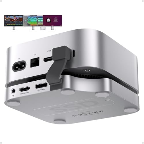 Mac mini M6, M5 Pro, M4 Dock with DP 4K144Hz, HDMI 4K60Hz, SSD Enclosure by PULWTOP