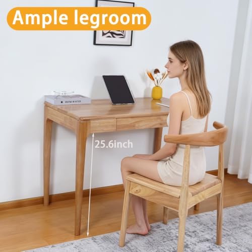 Solid Wood Desk,Study Home Office Desks,Computer Desk for Small Spaces - Image 5