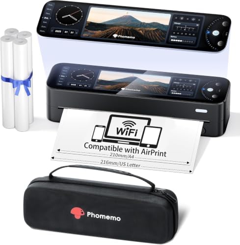 Phomemo M810 Full-Touchscreen AirPrint Portable Printer Wireless for Travel by Phomemo