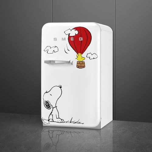 Smeg FAB10 50's Retro Style Aesthetic Refrigerator with 4.48 Cu Total Capacity, 2 Glass Shelves, LED Internal Light, 22-Inches, Peanuts Snoopy Right Hand Hinge. FAB10URDSN3 - Image 4