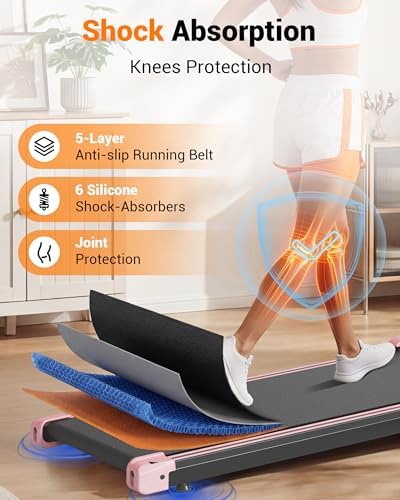 Walking Pad with Vibration Plates, 3 in 1 Walking Vibration Pad, Walking Pad with Incline, Under Desk Walking Pad with Remote Control and LED Display for Home Small Space - Image 6